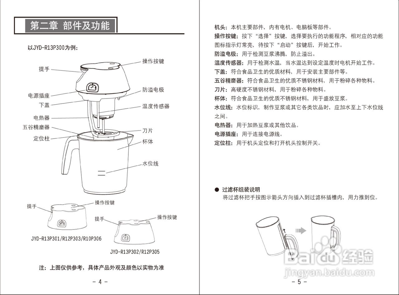 九阳豆浆机用法图片