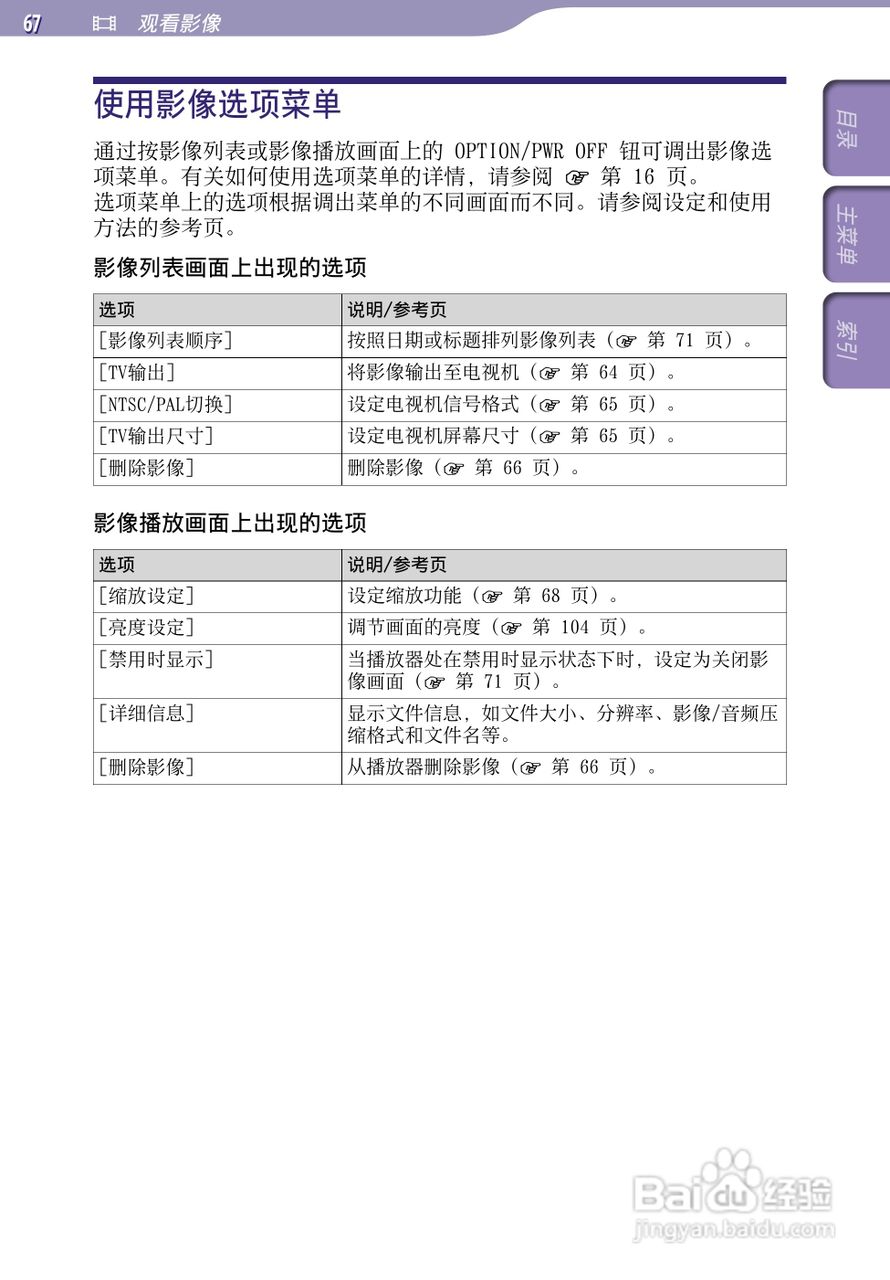 SONY索尼NWZ-A846数码影音使用说明书:[7]