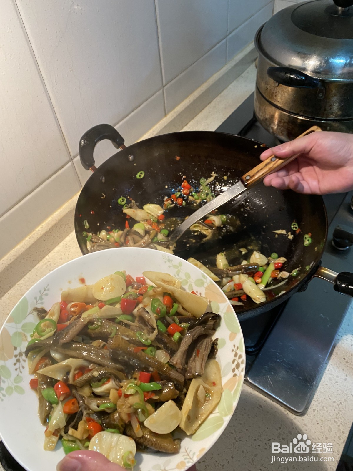 苦笋烧鳝鱼的做法