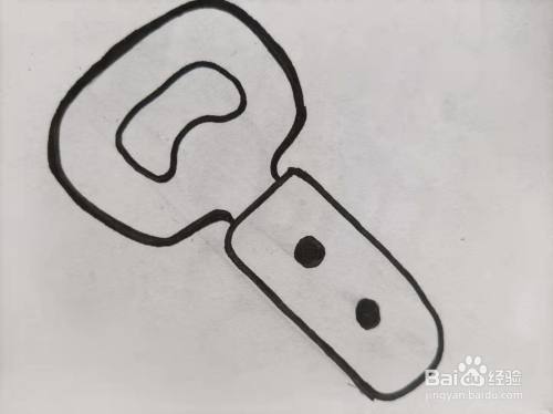 启瓶器的简笔画怎么画?