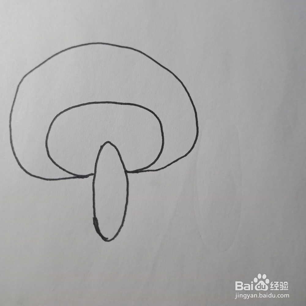 简笔画—简单画蘑菇