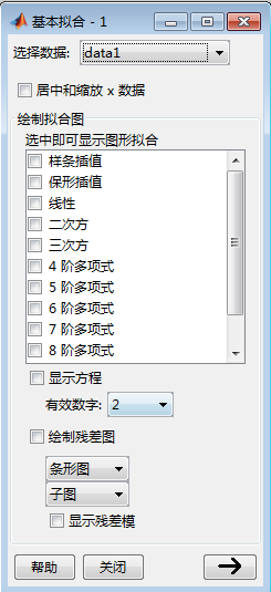 如何根据离散数据拟合曲线