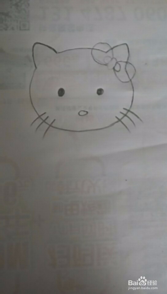 多妈简笔画凯蒂猫的画法