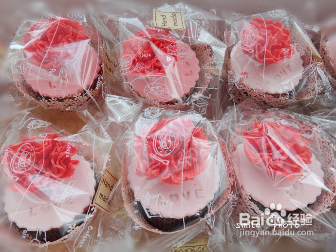 夕阳无限好--用翻糖康乃馨杯子蛋糕祝八十大寿