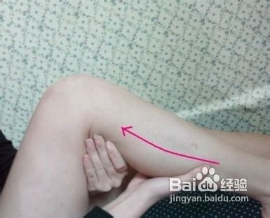 涂抹瘦腿精油按摩手法