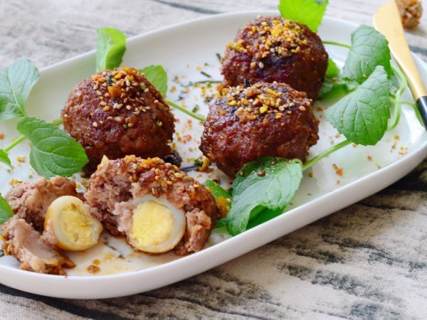 照烧包心牛肉丸