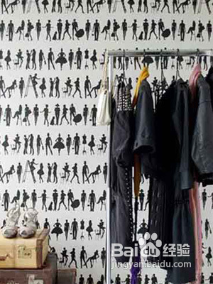 黑白壁纸打造时尚家居