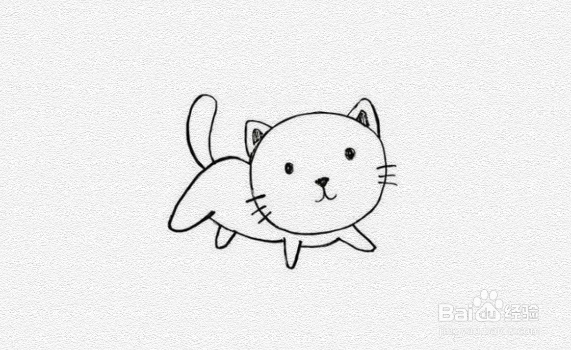 可爱的小猫怎么画图片