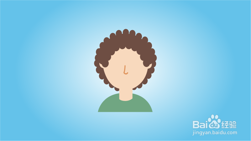 如何画非洲卷人物卡通头像？