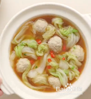 白菜丸子的做法