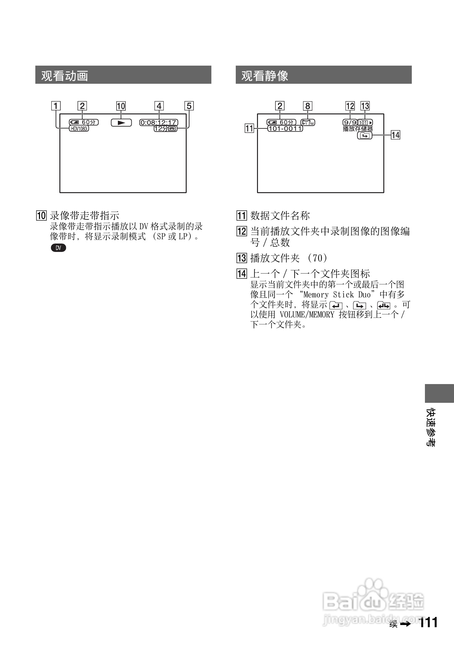 SONY HDR-FXX1000E摄像机说明书:[12]