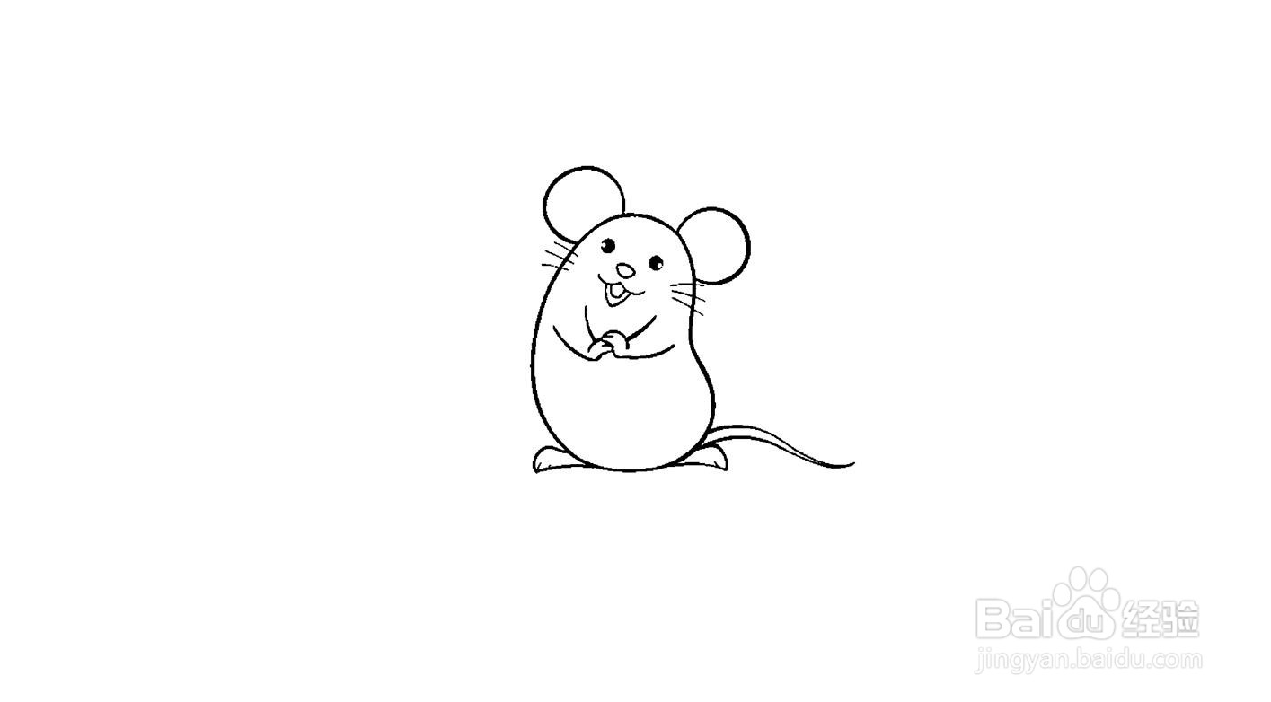 鼠年吉祥简笔画画法分解