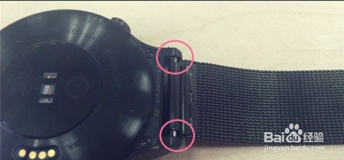 华为watch fit表带怎么拆