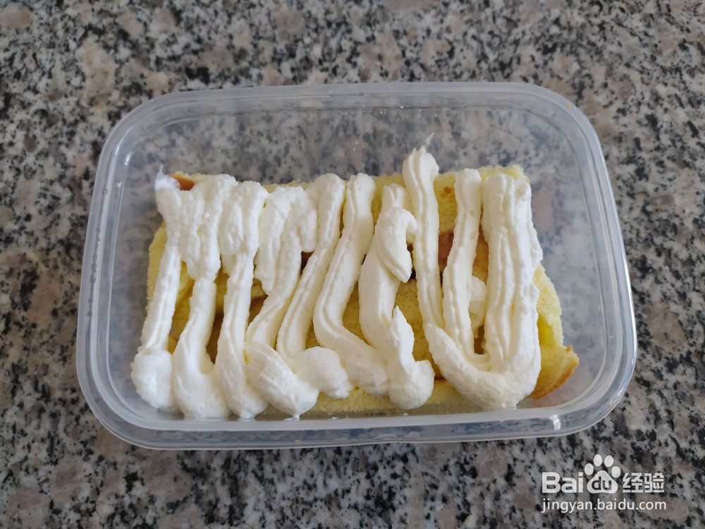 简单又好吃的水果盒蛋糕