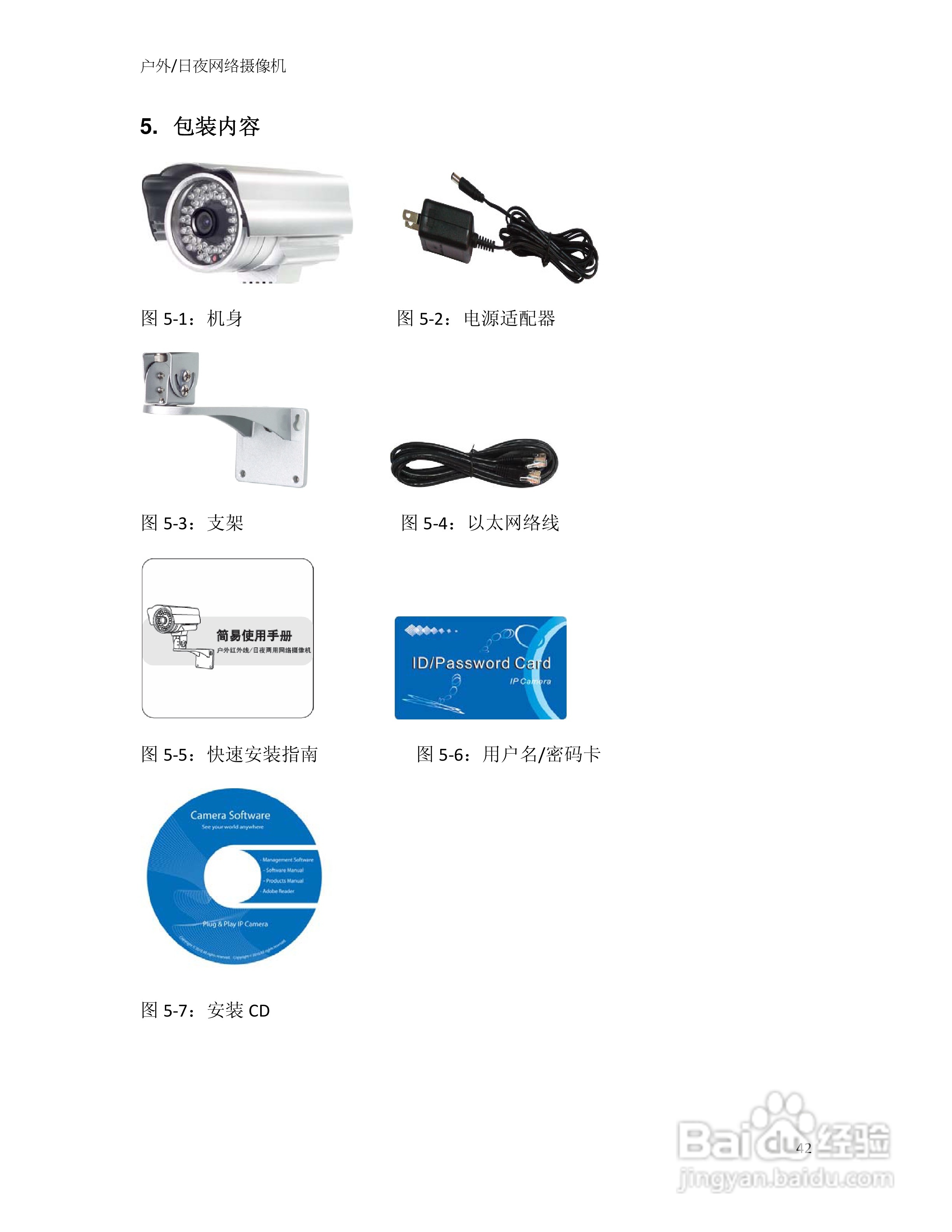 户外/日夜网络摄像机IC602用户手册:[5]