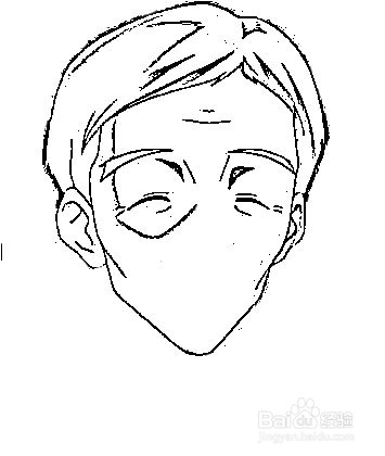 简笔画-如何画Q版人物幸村俊夫的简笔画