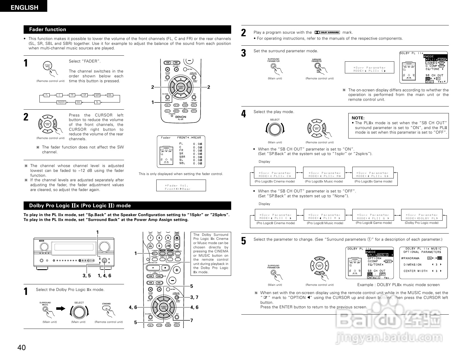 DENON AVR-2805收音环绕扩音机操作说明书:[2]
