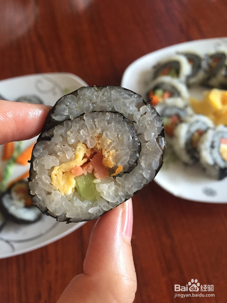 双拼寿司的做法