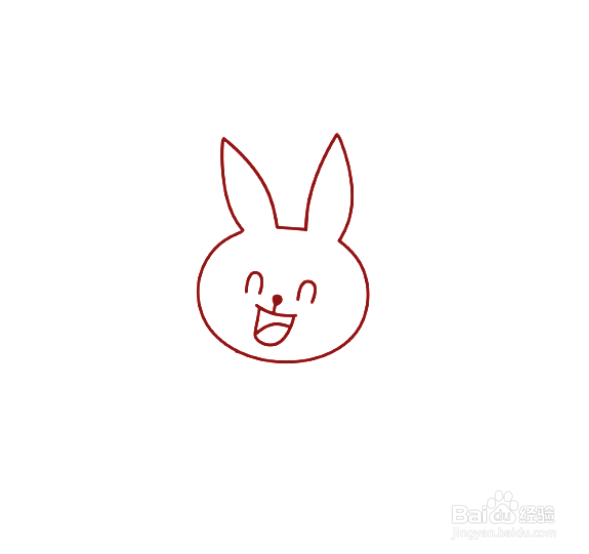 如何手工画卡通兔子的简笔画？