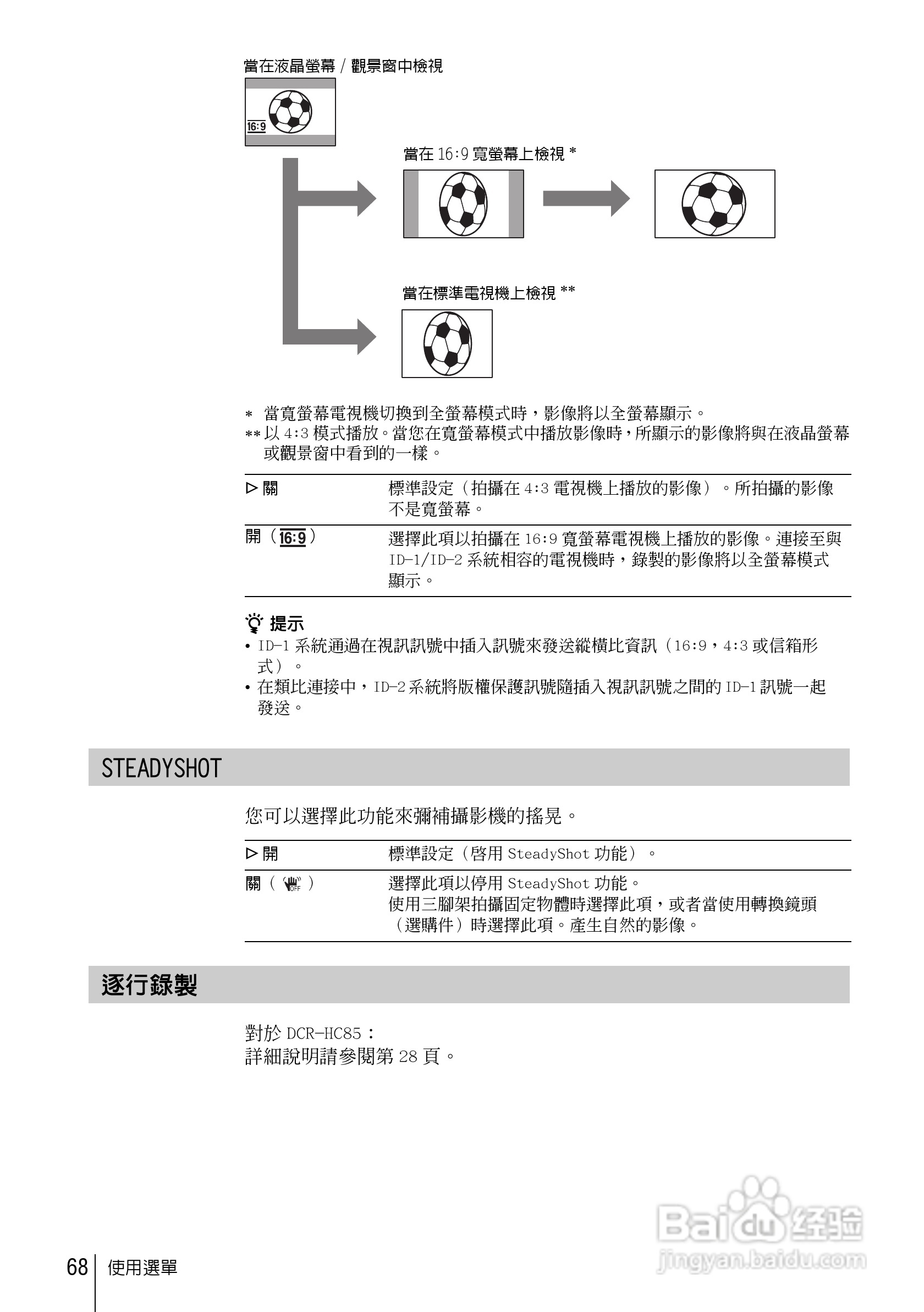 SONY索尼DCR-HC85数码摄像机说明书:[7]