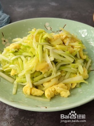 广东韭黄炒滑蛋的做法