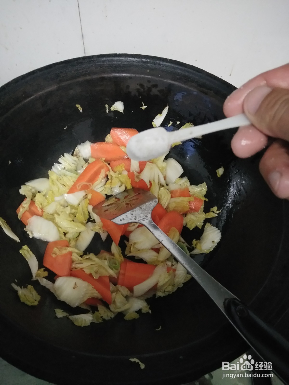 葫芦卜炒白菜芯