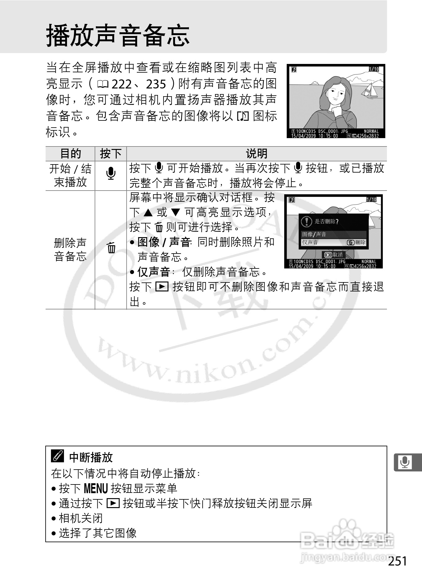 尼康D3S数码相机使用说明书:[29]