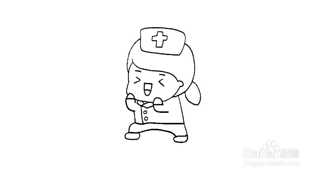 “抗疫”简笔画画法分解