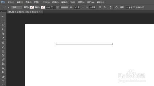 ps直线工具怎么调粗细