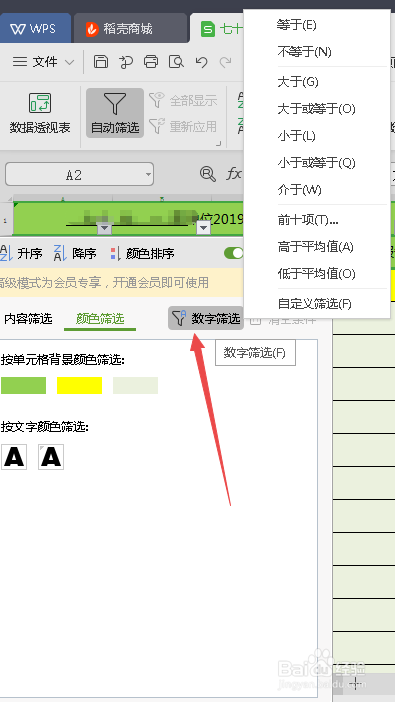 execl表格中如何进行删选