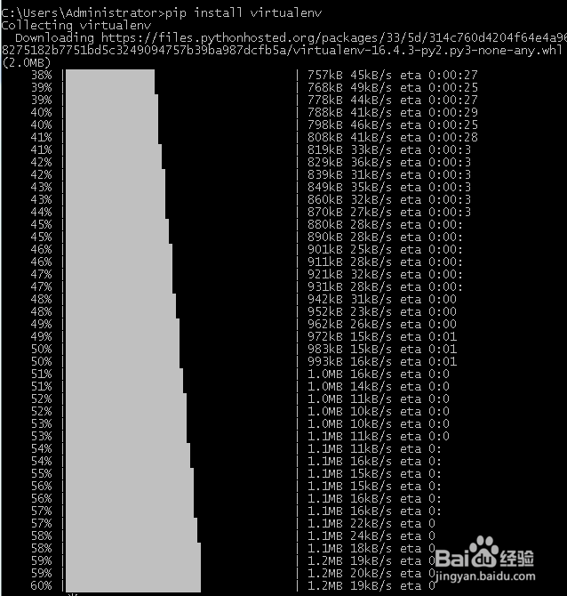 如何安装python语言中的virtualenv环境并查看
