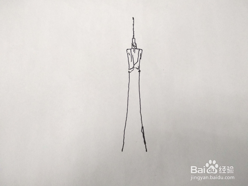 怎么画郑州市中原福塔速写?卡通儿童简笔画教程