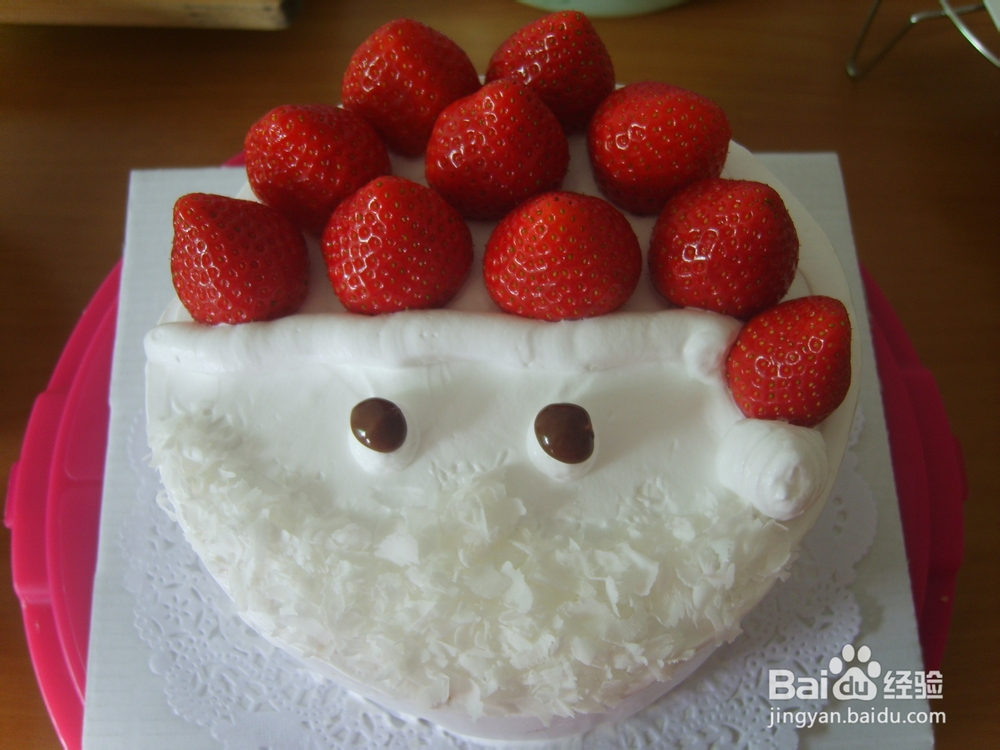 草莓圣诞老人蛋糕