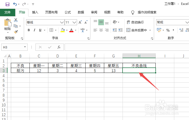Excel如何制作迷你折线图