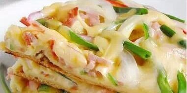 “异国风情”—披萨蛋饼的做法