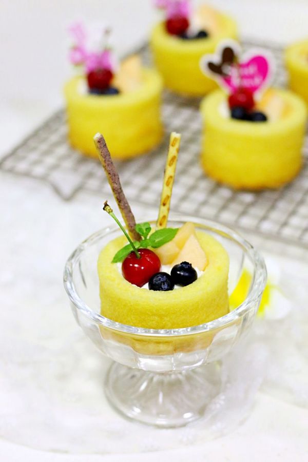 奶油水果蛋糕杯