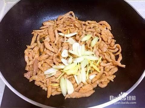 美味香菜炒肉丝