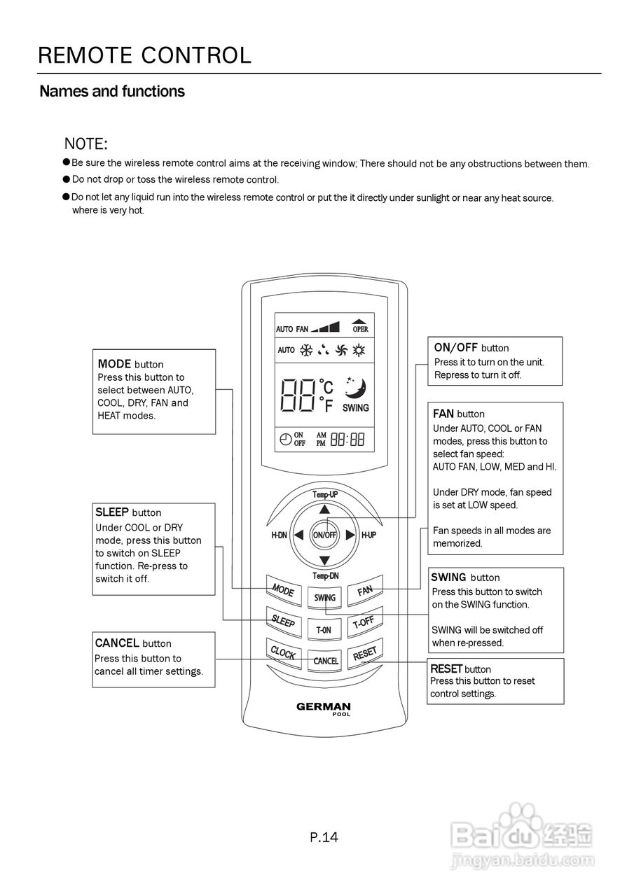 德国宝ST-12分体式空调使用说明书:[2]