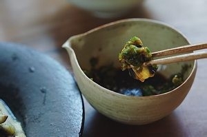 蒸茄子配川味蘸料的做法