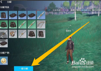 如何分解诺亚之心背包的物品?