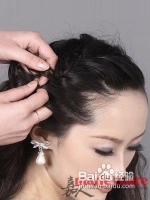 浪漫韩式盘发打造气质清新美俏娘