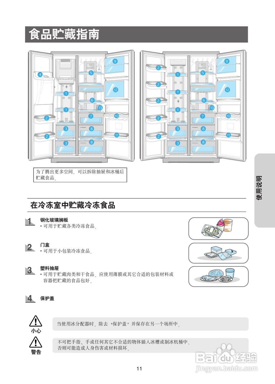 三星RSE8BPPS电冰箱使用说明书:[2]
