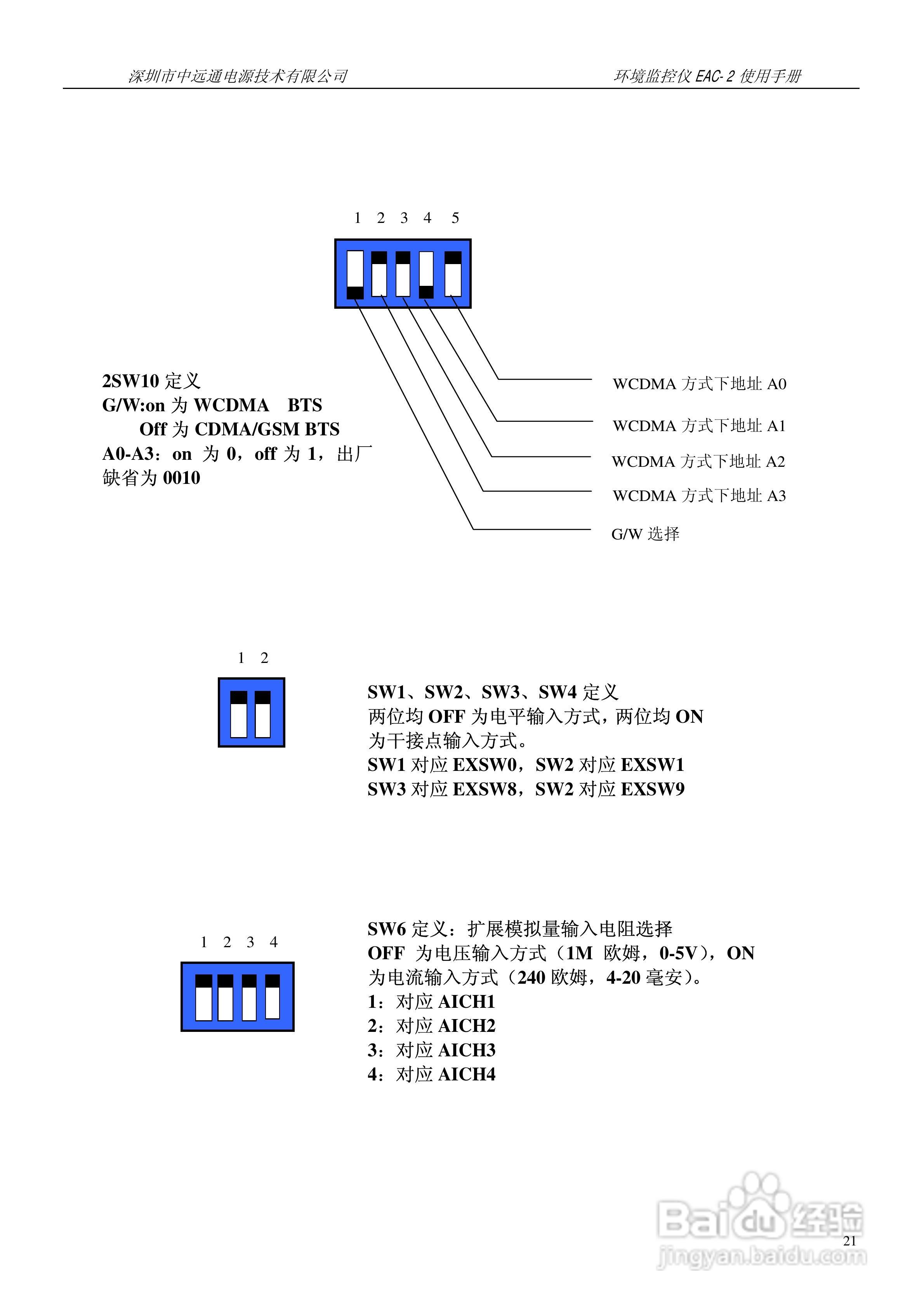 中远通电源机房环境监控仪EAC-2使用手册:[3]