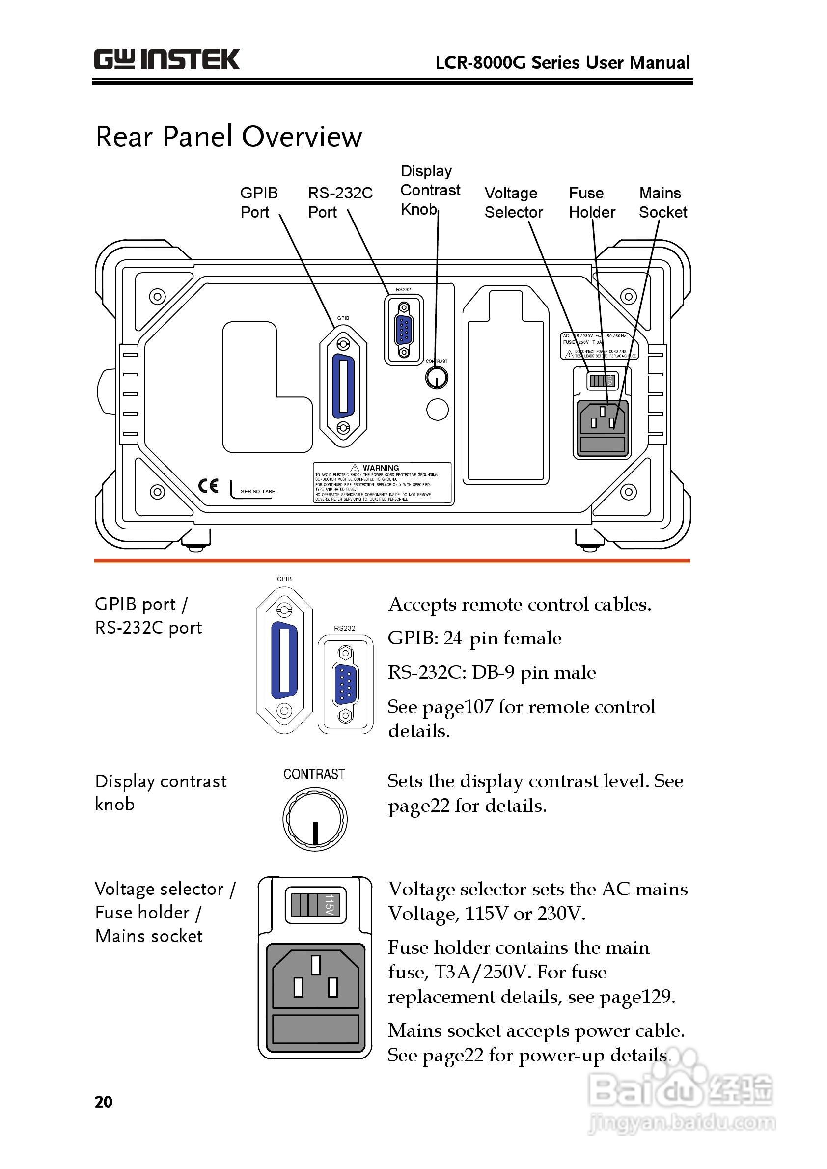 固纬LCR-8105G高精度LCR测试仪使用说明书:[2]
