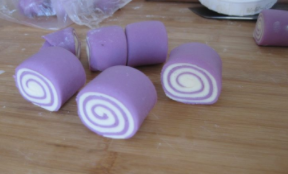 紫薯双色卷的做法