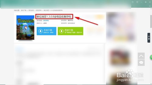 泰拉瑞亚全物品存档使用方法