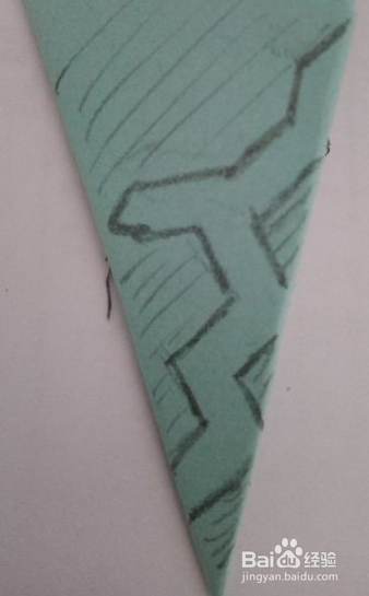 六角花纹剪纸的制作