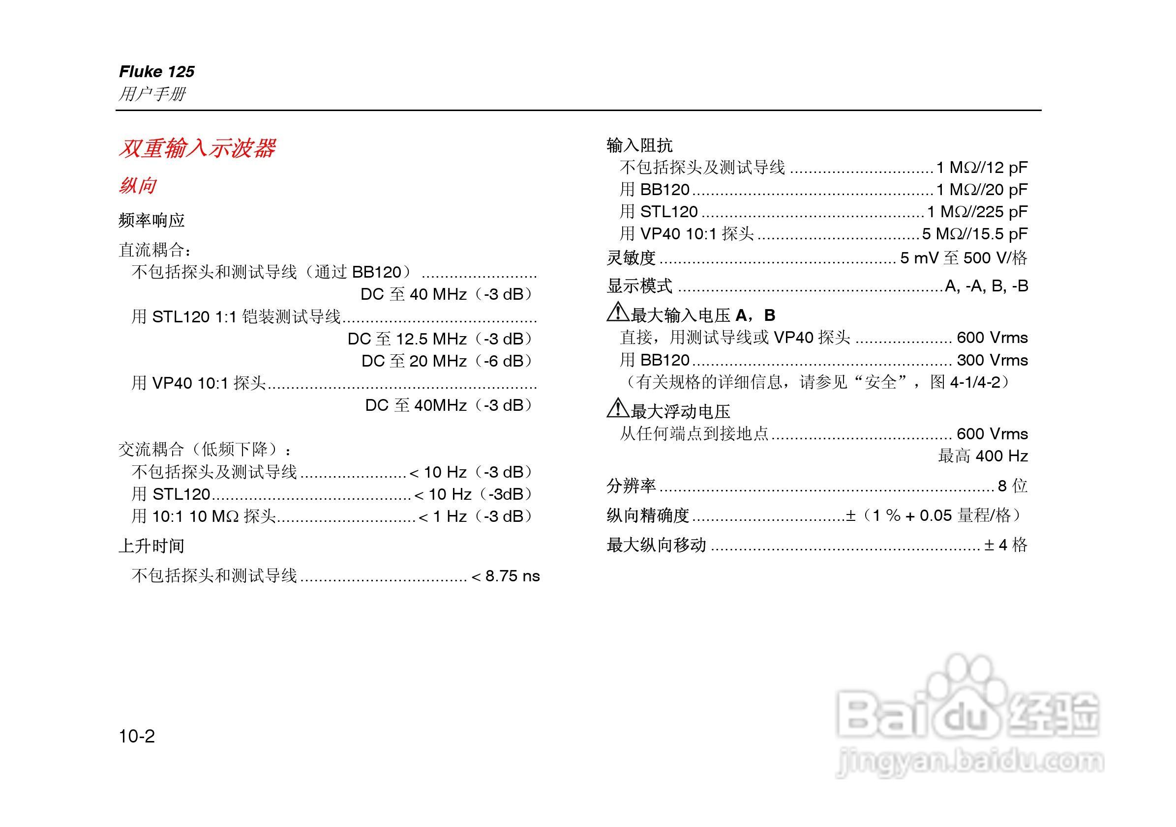 F125示波表说明书:[10]