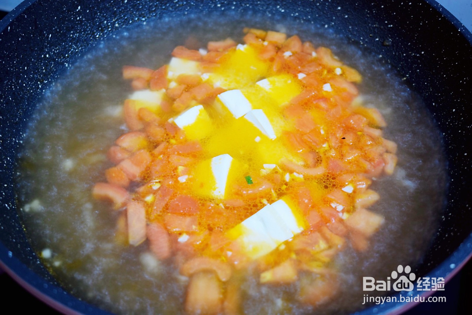 怎么做番茄金针菇豆腐汤