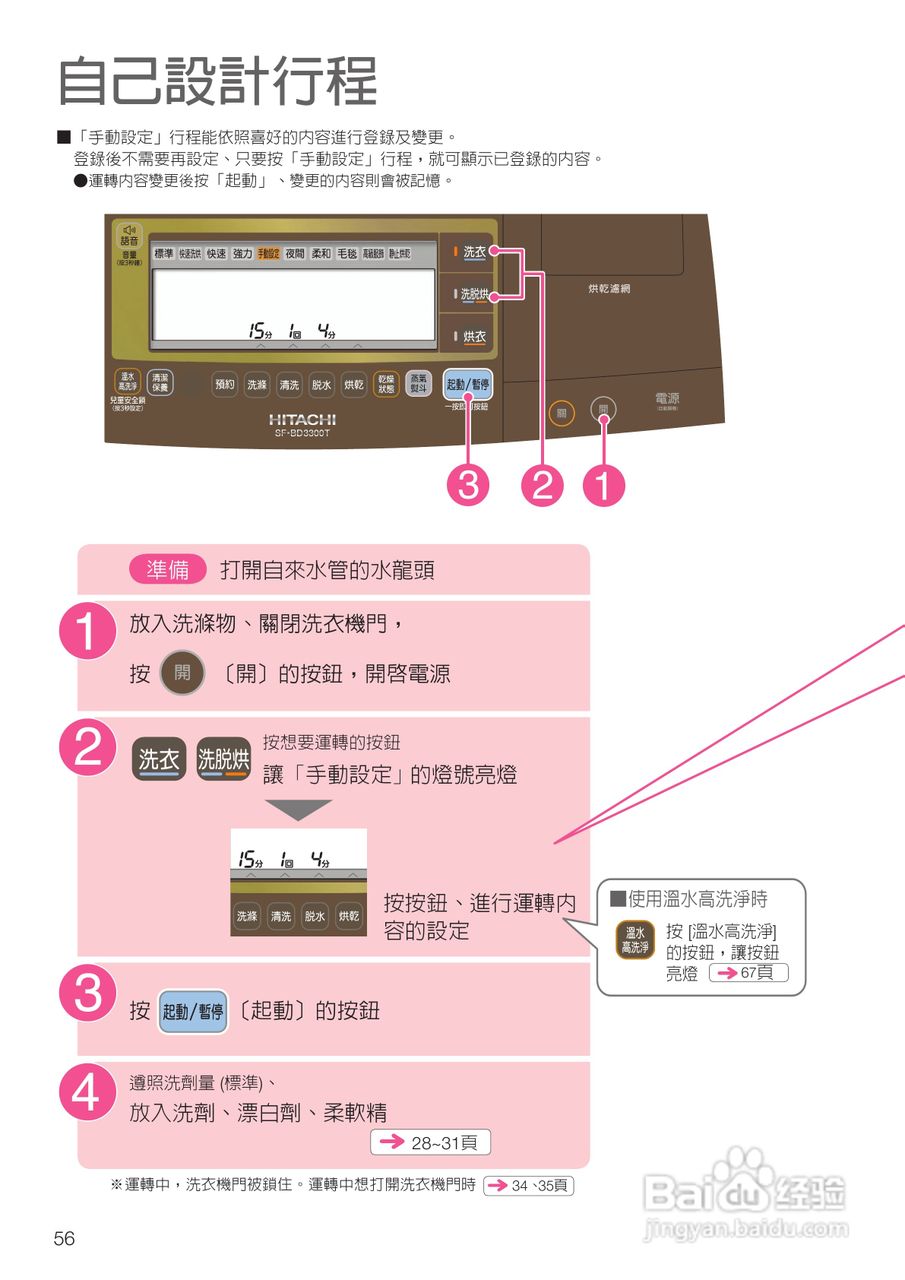 日立SF-BD3300TR洗衣机使用说明书:[6]